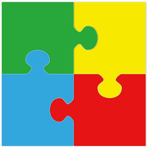 Puzzle Pièces De Quatre Images Vectorielles Gratuites Sur Pixabay