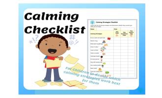 Behavior Management Charts Posters Calming Strategies Worksheets