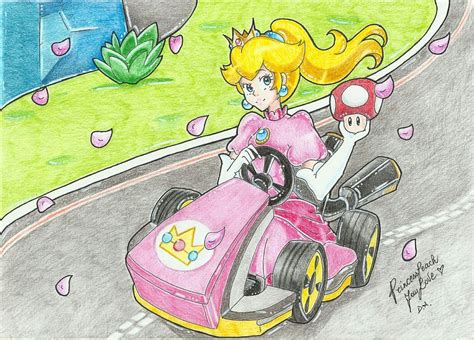 Peach Kart 8 By Princesspeachfanlove Peach Mario Characters