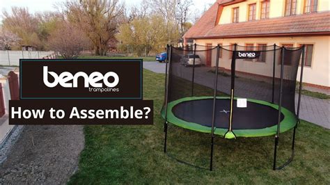 How to easily put springs on trampoline. How to assemble a trampoline - Beneo Trampolines - YouTube