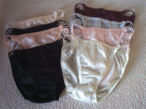 cute ivory silky daisy detail all nylon string bikini panties tanga knickers ebay