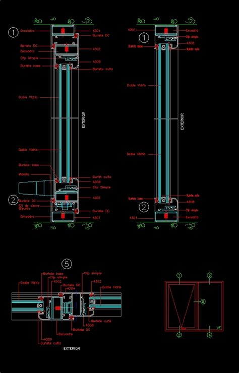 Operable Window Dwg Detail For Autocad Designs Cad