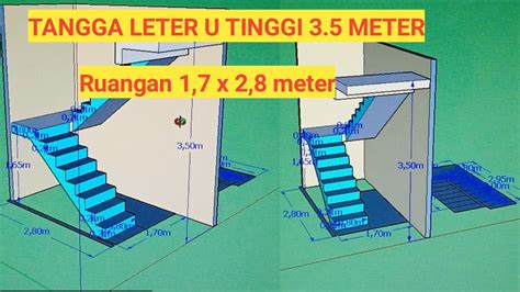 Cara Menghitung Anak Tangga Tinggi 35meter Ruangan 17 X 28 Meter