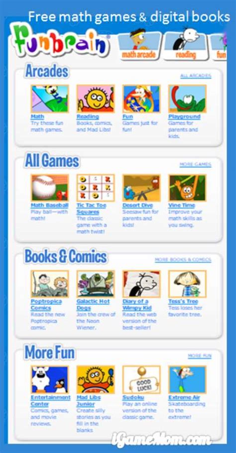 Free Learning Website For Kids Funbrain