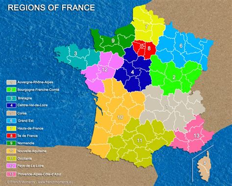 Les Noms Des 13 Nouvelles Régions De France Un Français