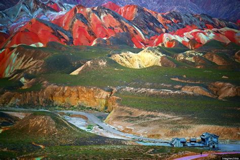 Rainbow Mountains In Chinas Danxia Landform Geological Park Are Very