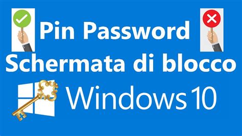 Rimuovere Pin Password Schermata Di Blocco Da Windows