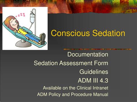 Ppt Conscious Sedation Powerpoint Presentation Free Download Id 1073571