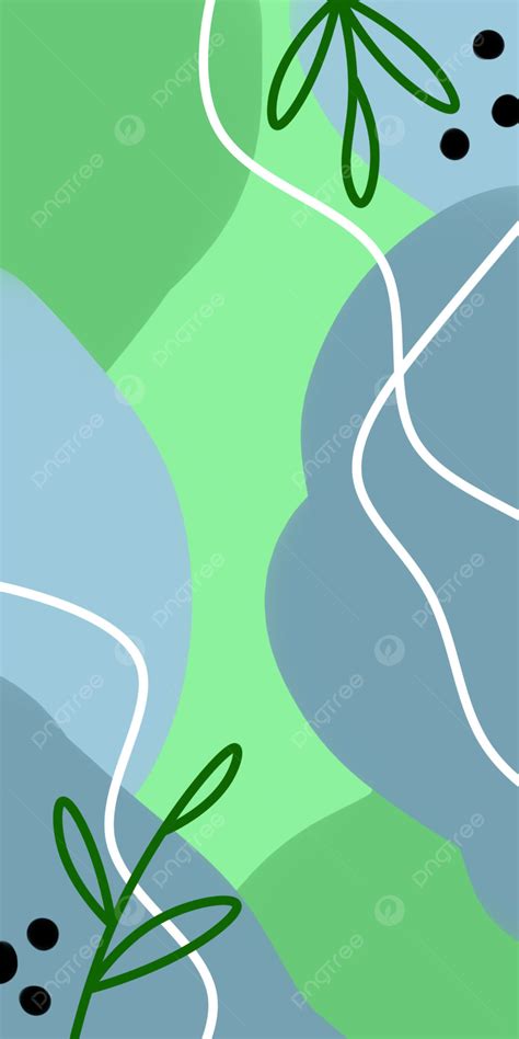 Simple Fluid Green And Blue Abstract Phone Wallpaper Background