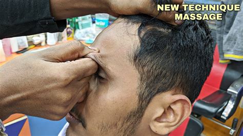 New Technique Head Face Eye And Body Massage By Indian Barber Neck
