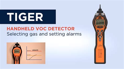 How To Select Gases And Alarms On Tiger Handheld Voc Detectors Youtube