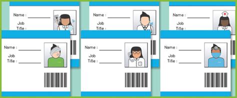 Hospital Id Badges Eyfs Role Play Free Early Years And Primary