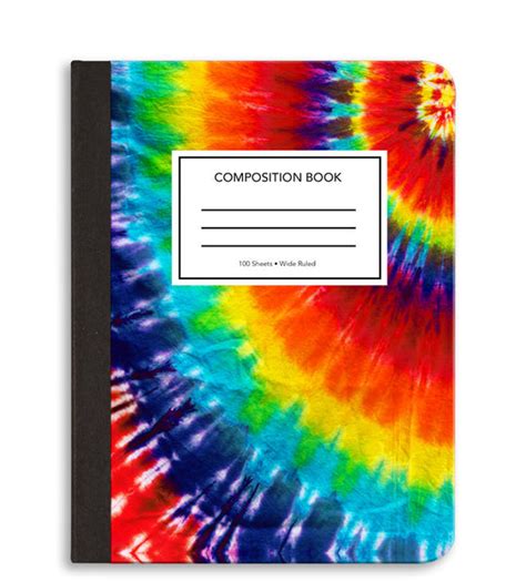 Tye Dye Composition Notebook S And G Goods