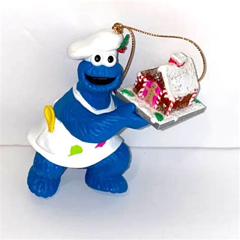 Vtg Grolier 1992 Jim Henson Christmas On Sesame Street Cookie Monster