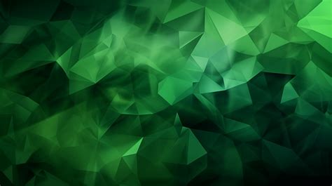 Vibrant Low Poly Background Texture With Abstract Green Elements Low