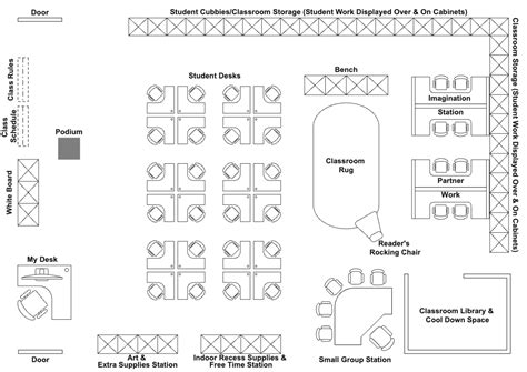 Classroom Blueprint Design Example Edrawmax Templates