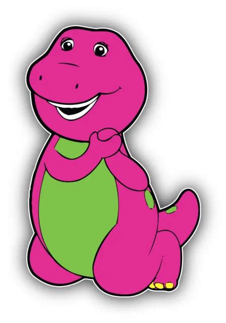 Barney Cartoon Sticker Bumper Decal Sizes 375 Picclick