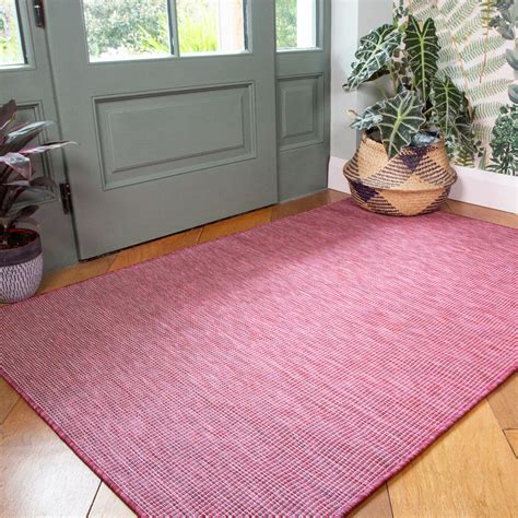 Raspberry Mottled Indoor Living Room Rugs Kukoon Rugs Online