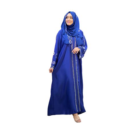 Nida Silk Burka For Women 675 Blue