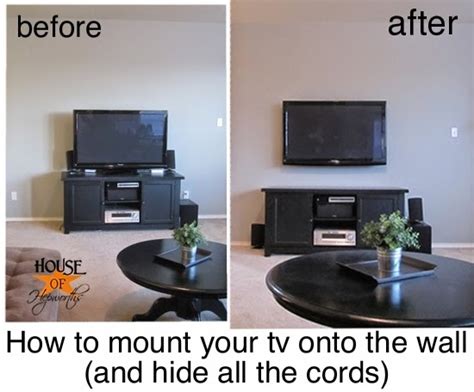 How To Mount Your Tv Onto The Wall And Hide Those Ugly Cords Diy