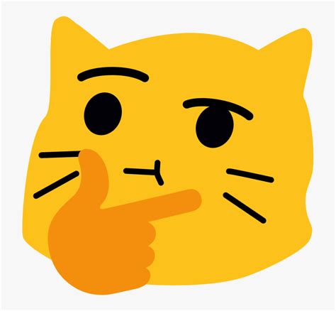 Blobcatthinking Discord Blob Cat Emoji Hd Png Download Kindpng