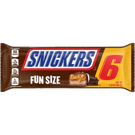 Snickers Milk Chocolate Fun Size Bars 6 Ct Shop Candy At H E B