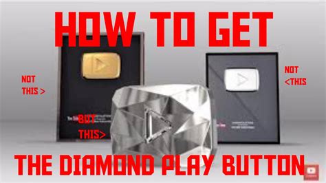 How To Get The Youtube Diamond Playbutton Youtube