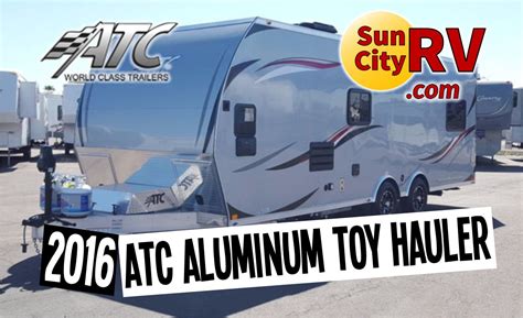 New 2016 Light Weight Aluminum Atc Toy Hauler Comes With An Industry