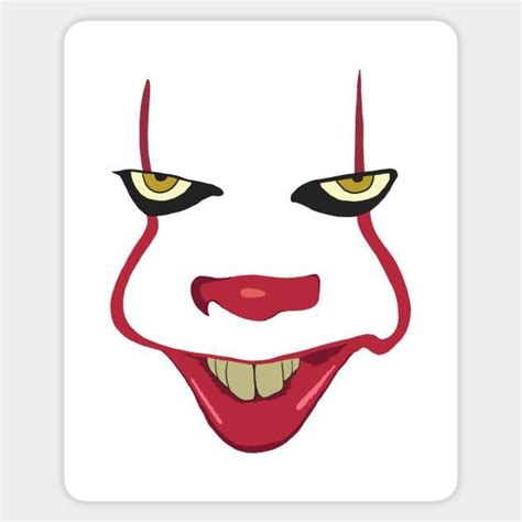 It Pennywise Face 2 Color Vinyl Decal Vinyl Decals Pennywise