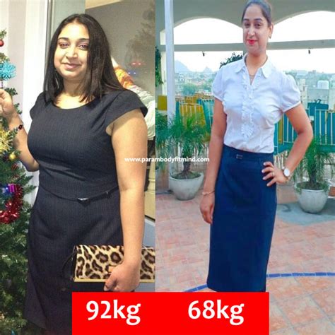 Indian Female Weight Loss Story Parambodyfitmind