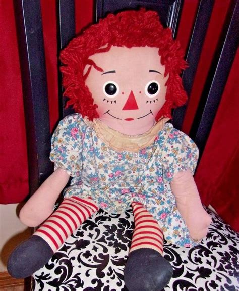 23 Georgene Raggedy Ann Doll Toy Cloth Anne Annie Antique Vintage
