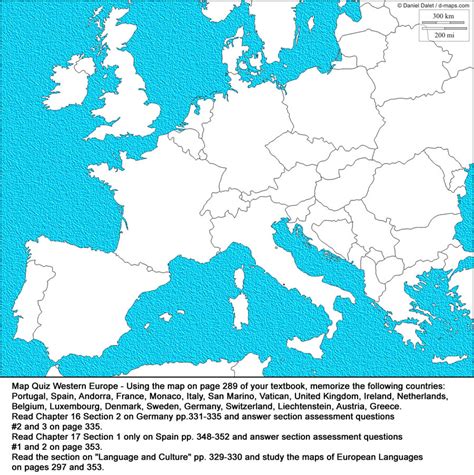 Geography At Calvert Map Quiz Europe
