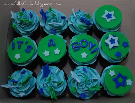 Momjunction has a big list of unique centerpieces ideas for boys and girls. A Cup Full of Cake: It's A Boy!! Baby Shower Cupcakes