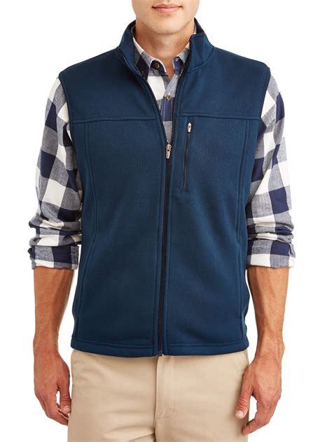 George Mens Sweater Fleece Vest Up To Size 5xl