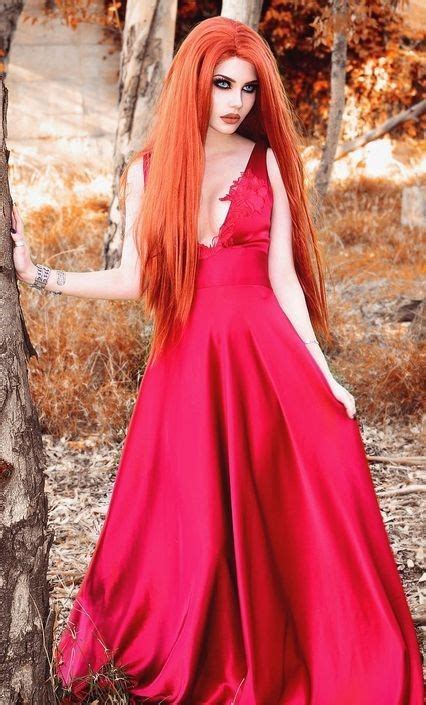 Dayana Crunk Fashion Beautiful Redhead Goth Model