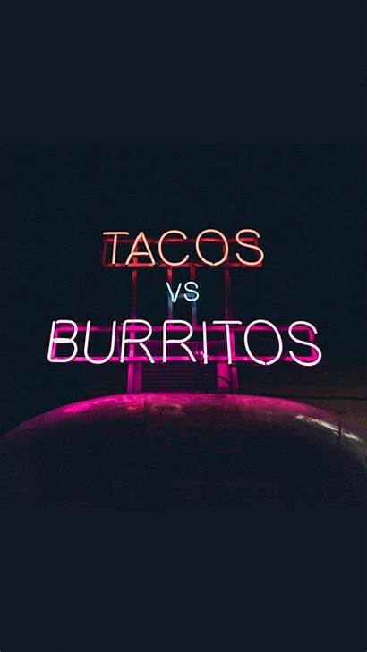 Iphone Neon Plus Wallpapers Backgrounds Tacos Taco