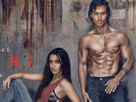 baaghi poster why are tiger shroff shraddha kapoor so oiled up bollywood hindustan times