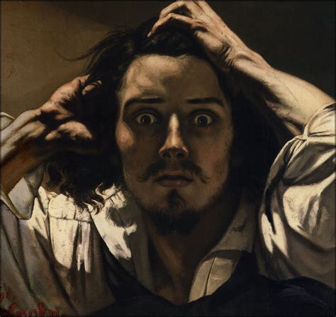Gustave Courbet Self Portrait The Desperate Man Google Search Caravaggio Portrait Painting