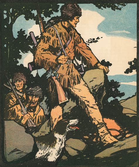 Explorers Frontiersman Daniel Boone By American School
