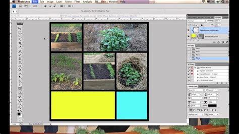 How To Use A Photoshop 7 Photo Collage Template Youtube