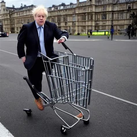 Wide Angle Photo Of Boris Johnson Doing Jackass Stable Diffusion