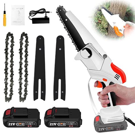 Autolock 6 Inch Cordless Mini Chainsaw Lightweight Portable Handheld