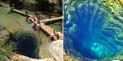 Jacobs Well A Swimming Hole For Thrill Seekers In The Heart Of Texas