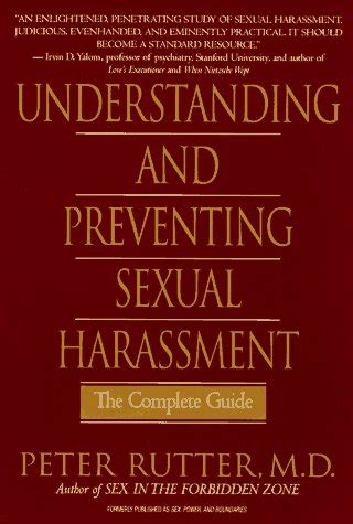Understanding And Preventing Sexual Harassment The Complete Guide Rutter Peter