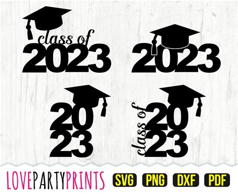 Class Of 2023 Svg Dxf Png Pdf Graduation 2023 Svg Etsy Uk