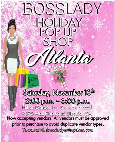 Holiday Pop Up Shop Atlanta A Boss Lady Affair Will Not Disappoint