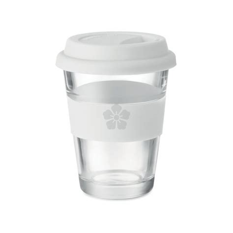 Promotional Glass Travel Mug Personalised By Mojo Promotions