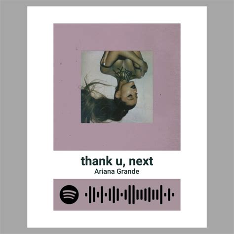 the cover art for thank u next by ariana grandee