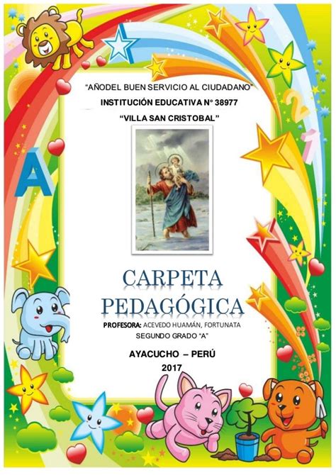 Caratula De Carpeta Pedagogica Portadas 17 Portadas P