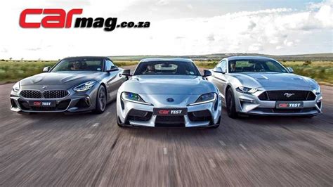 Toyota Supra Bmw Z4 Ford Mustang Gt Compete In 3 Way Drag Race